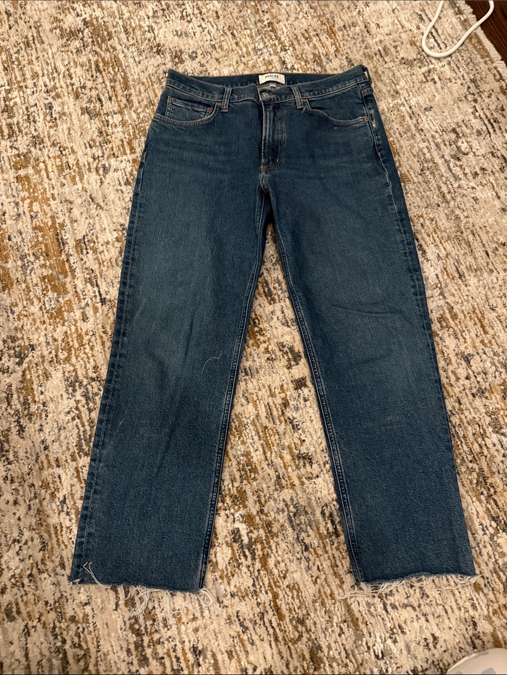 AGOLDE Dark Blue Bootcut Jeans